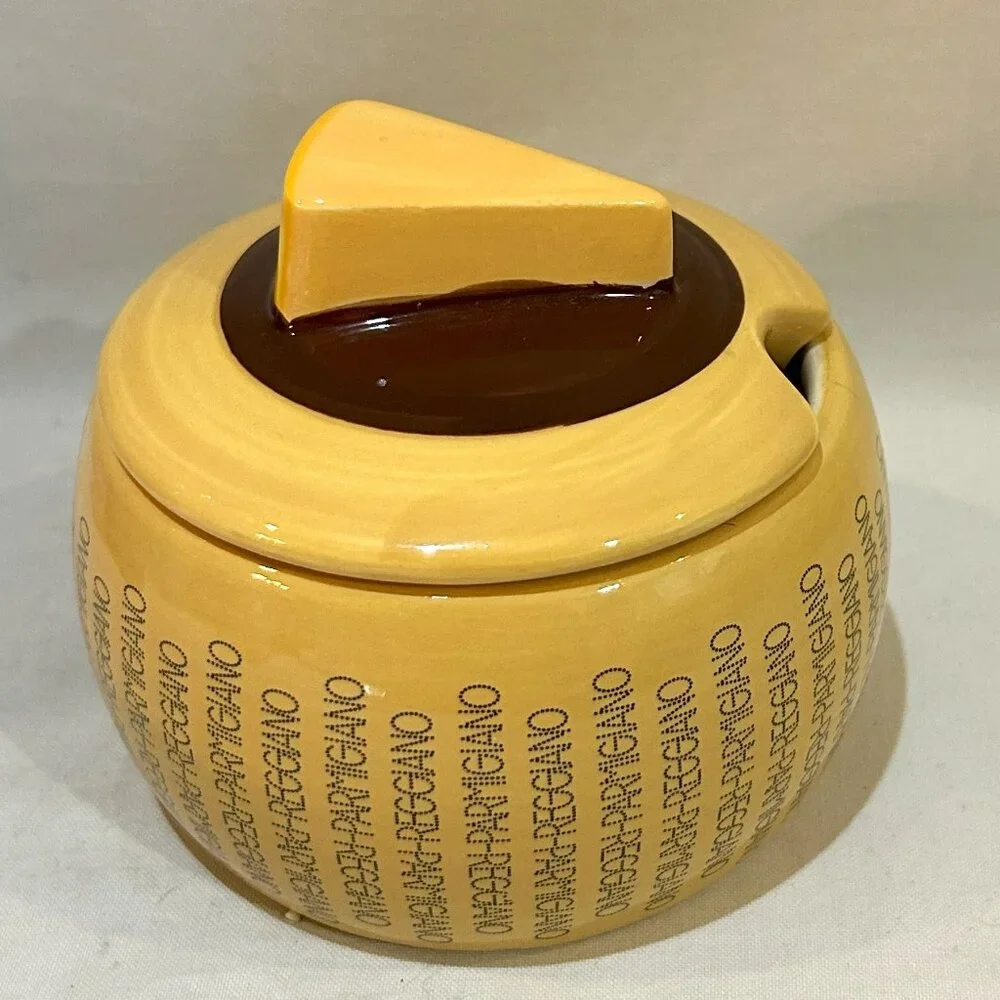 Parmigiano Reggiano Ceramic Cheese Container Italy